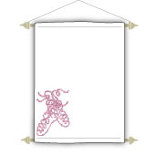 Medal banner with dance shoe motif