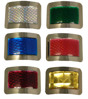 Coloured Square Buckles with a touch of sparkle!
