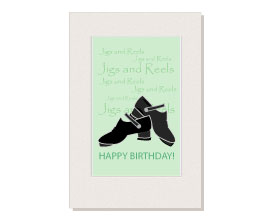 Irish Dance Birthday Card