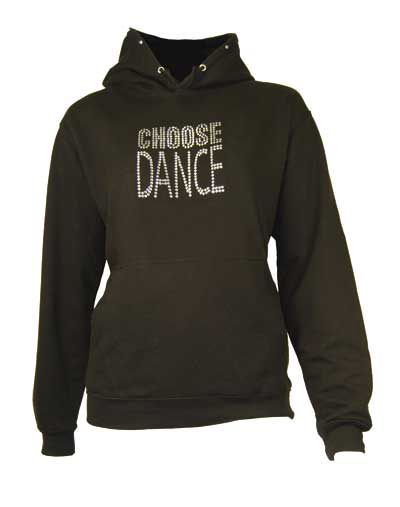 Girls Hoodie with 'Choose Dance' motif