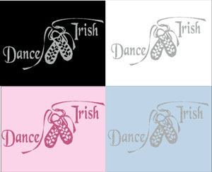 Girls Hoodie with sparkly 'Dance Irish' motiff