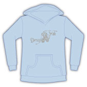 Girls Hoodie with sparkly 'Dance Irish' motiff