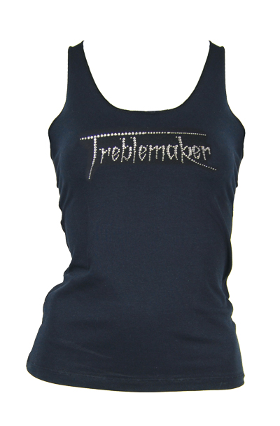 Racerback with a Treble Maker motif