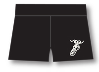 Girls Dance Shorts with Single Pump Motif