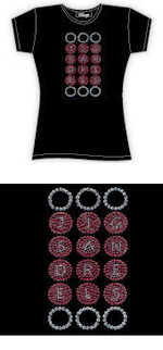 T-Shirt with Jigs 'n' Reels diamante motif