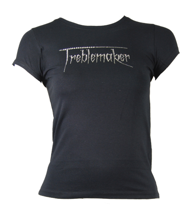 T-Shirt with diamante treblemaker motif