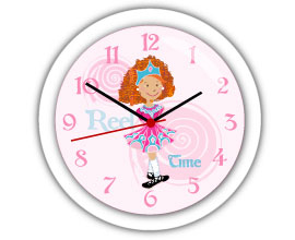 'Redhead Irish dancer' Clock