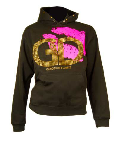 Ladies hoodies with GD (Gorgeous & Dance)  motif
