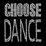 Ladies Loose Crop Top with 'Choose Dance' Motif