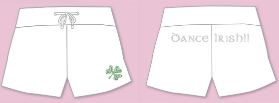 White Irish Dancing Shorts