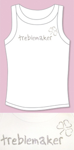 'Treblemaker' Glitter Vest