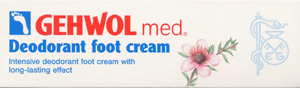 Deodorising foot cream