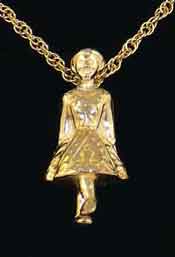 Irish dancer pendant