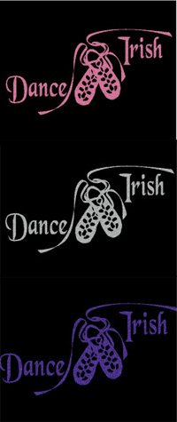 Tote Bag with 'Dance Irish' sparkly motif