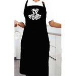  Click to view Kitchen Apron with Irish dress motif