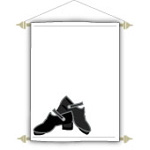  Click to view Medal banner with dance shoe motif