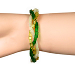  Click to view Beaded bracelet in Irish colours