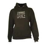  Click to view Girls Hoodie with 'Choose Dance' motif