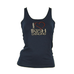  Click to view Racerback with a I Heart Irish Dance motif