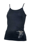  Click to view Ladies Cami with Diamante Pump motif