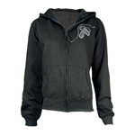  Click to view Ladies Hoodie with Diamante shoes motif