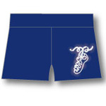  Click to view Ladies shorts with diamante pump motif