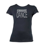  Click to view Ladies T with Choose Dance Motif