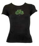  Click to view Diamante Shamrock T-Shirt