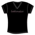  Click to view Treblemaker T-shirt with pink diamantes!