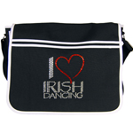  Click to view ' I Love Irish Dancing' Messenger Bag