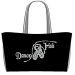  Click to view Tote Bag with 'Dance Irish' sparkly motif