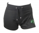 Ladies Irish dance shorts with shamrock motif and ‘Dance Irish’ on rear