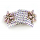 Light Pink Flower Diamante Buckle