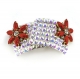 Red Flower Diamante Buckle