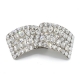 Crystal Clear Mini Pear Diamante Buckles