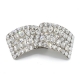 Crystal Clear Mini Pear Diamante Buckles