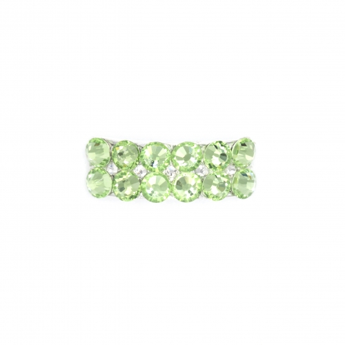 Mira - Peridot Diamante Pump Buckles