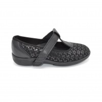 Wide Fitting Mary Jane Style Shoe Black