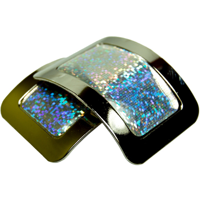 Square Buckle with Sparkly Silver Insert