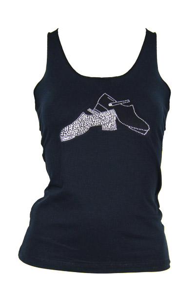 Racerback with jig shoe motif