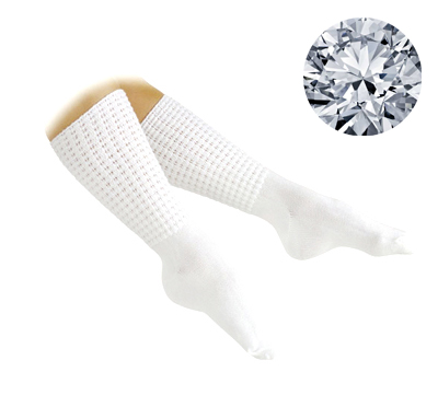 Irish dancing diamante Championship length poodle socks - Antonio