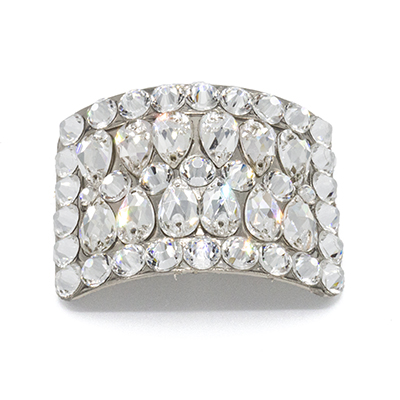 Crystal Clear Mini Pear Diamante Buckles