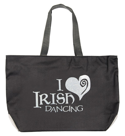Tote Bag with Sparkly ‘I Love Irish Dancing’ Design